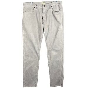 Todd Snyder Corduroy Pants Men's 36 Grey Slim Fit 5-Pocket 34-JE039068-423